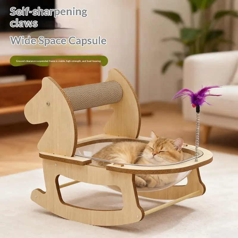 Cat Climbing Frame, Space Capsule, Nest, Integrated