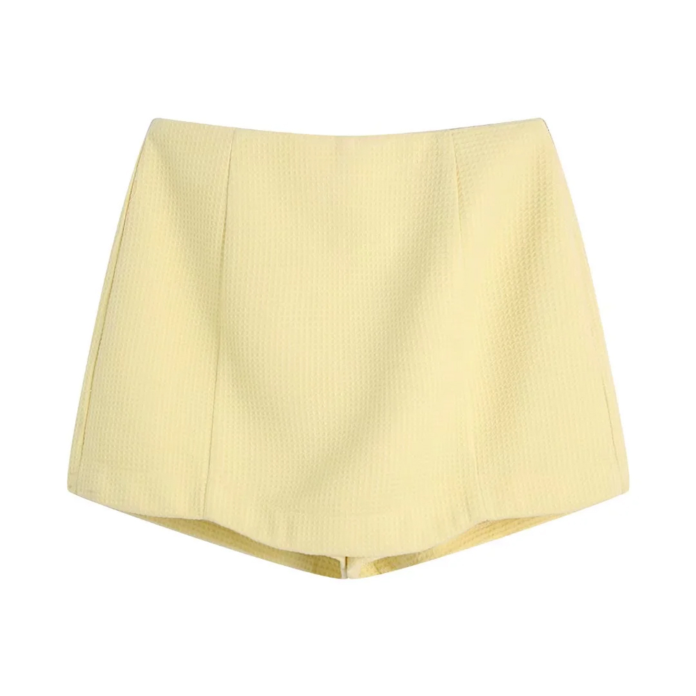 European And American New Women's Textured Shorts