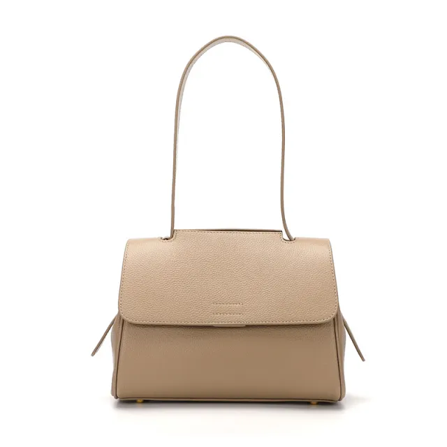 Underarm Bag High quality Western style Soft Leather Crossbody Khaki - Shop at LoveMi