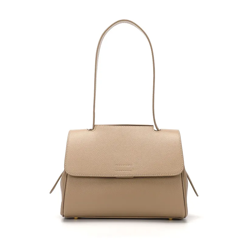 Underarm Bag High-quality Western-style Soft Leather Crossbody - Khaki