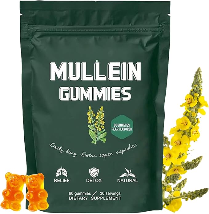 Mullein Gummy Mullein Leaf Extract For Respiration&Digestive Health 60 Count 60 Count - Shop at LoveMi
