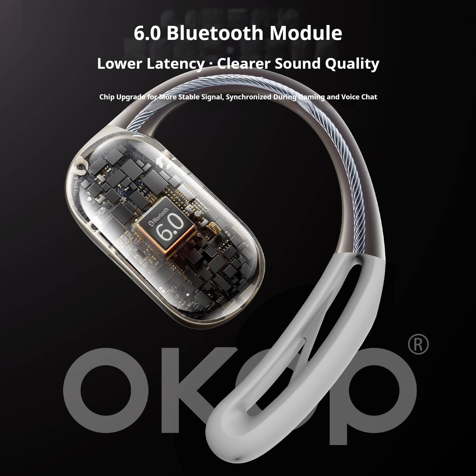 KP-213 Open-Ear Bluetooth Headphones OWS Smart Noise Cancellation Multi-Point Connection 1-to-2 Low Latency High Audio Quality Hot-Selling Gaming Headset In Stock 4