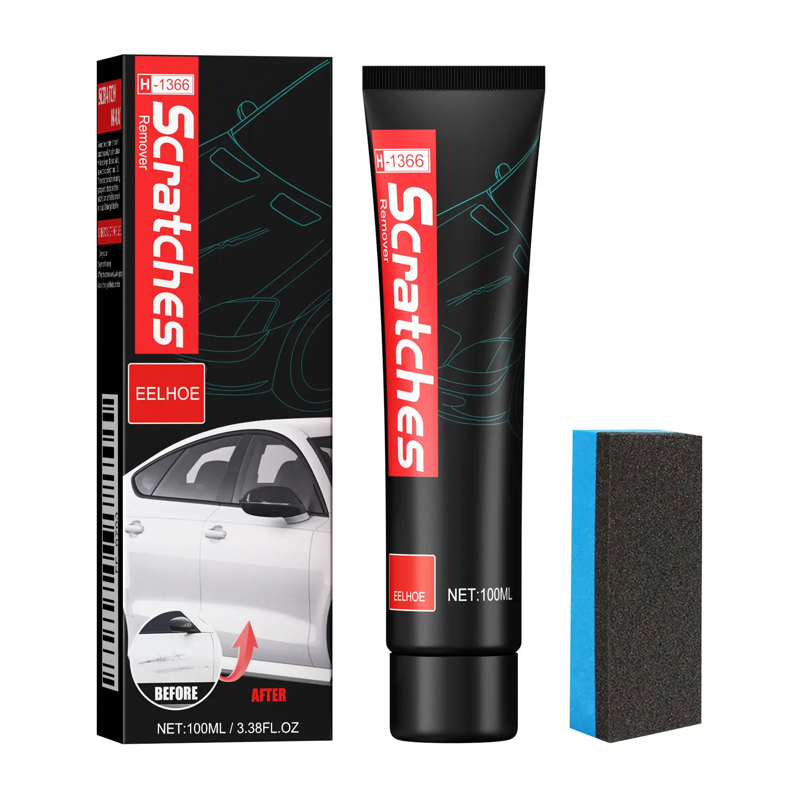EELHOE Car Scratch Polishing Paste, Paint Cleaning