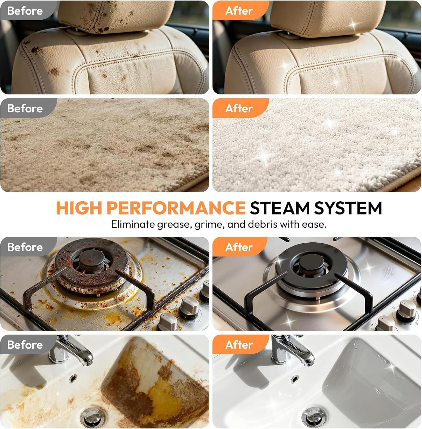 Handheld 10 In 1 Steam Cleaner - Portable With Mop - Steamer Clea — image 9