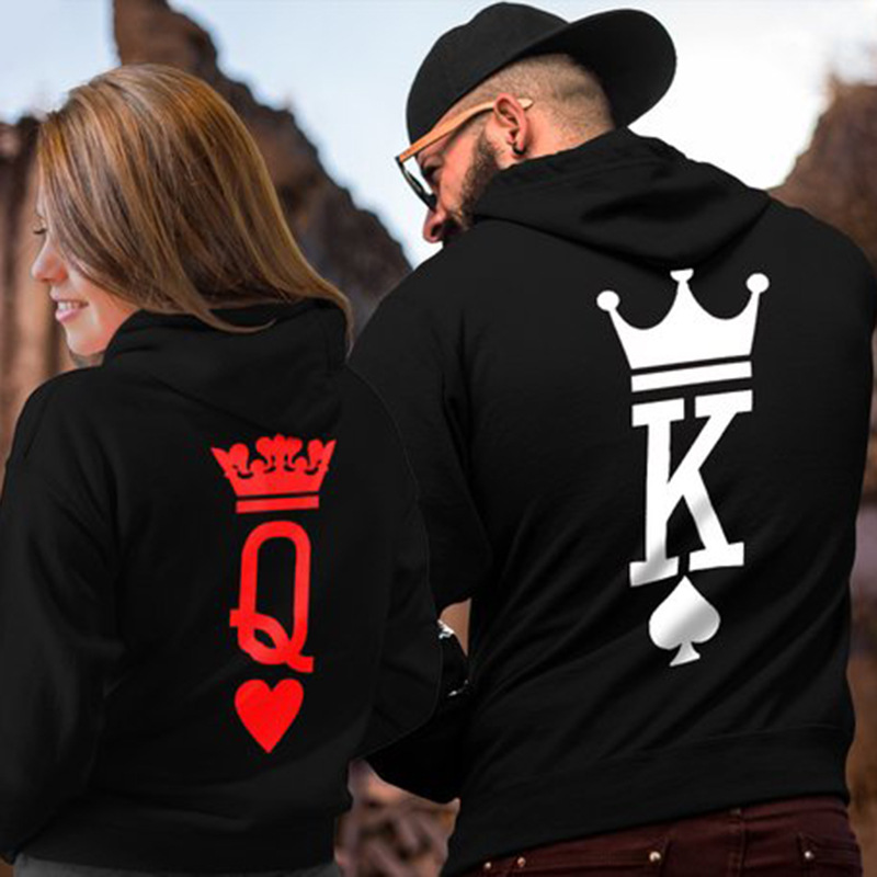 Title 7, KQ hooded long sleeve couple sweater