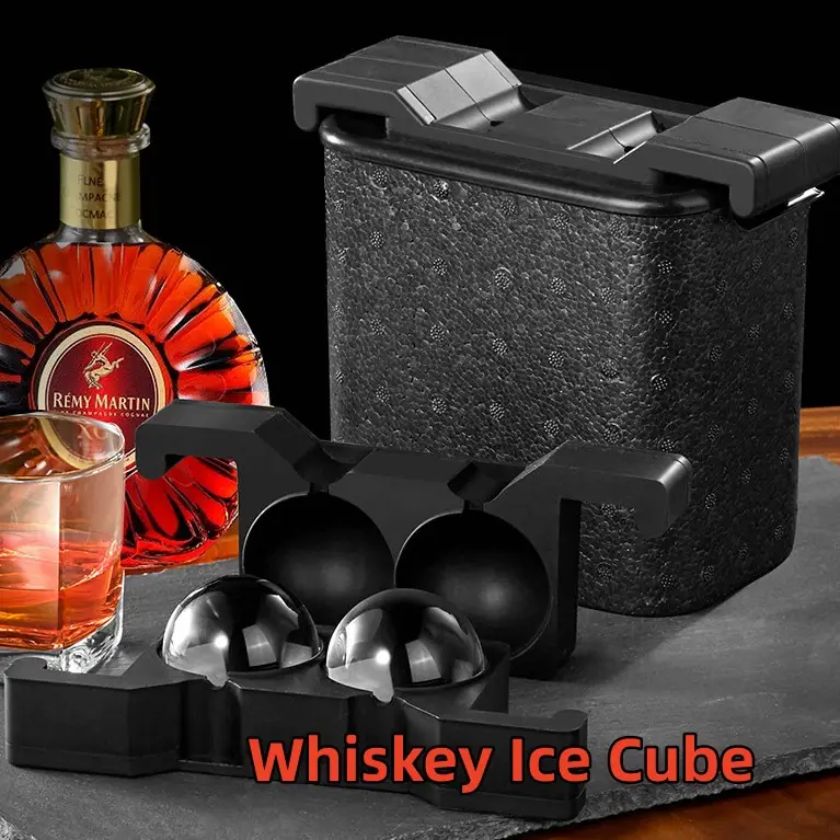 Whiskey Ice Cube Hockey Skull Box Crystal
