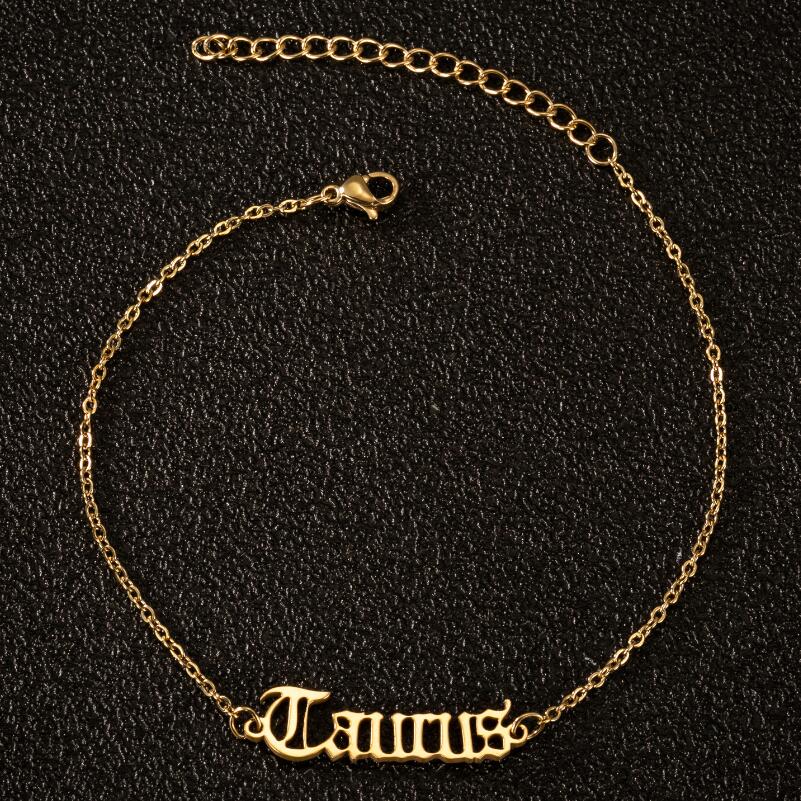 European And American New Electroplating Personality Constellation Anklet Jewelry