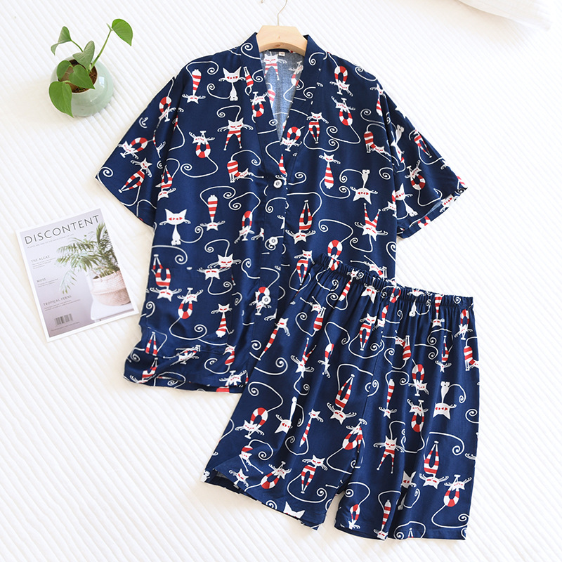 Title 5, Rayon Dames Pyjama met Korte Mouwen en Shorts L...