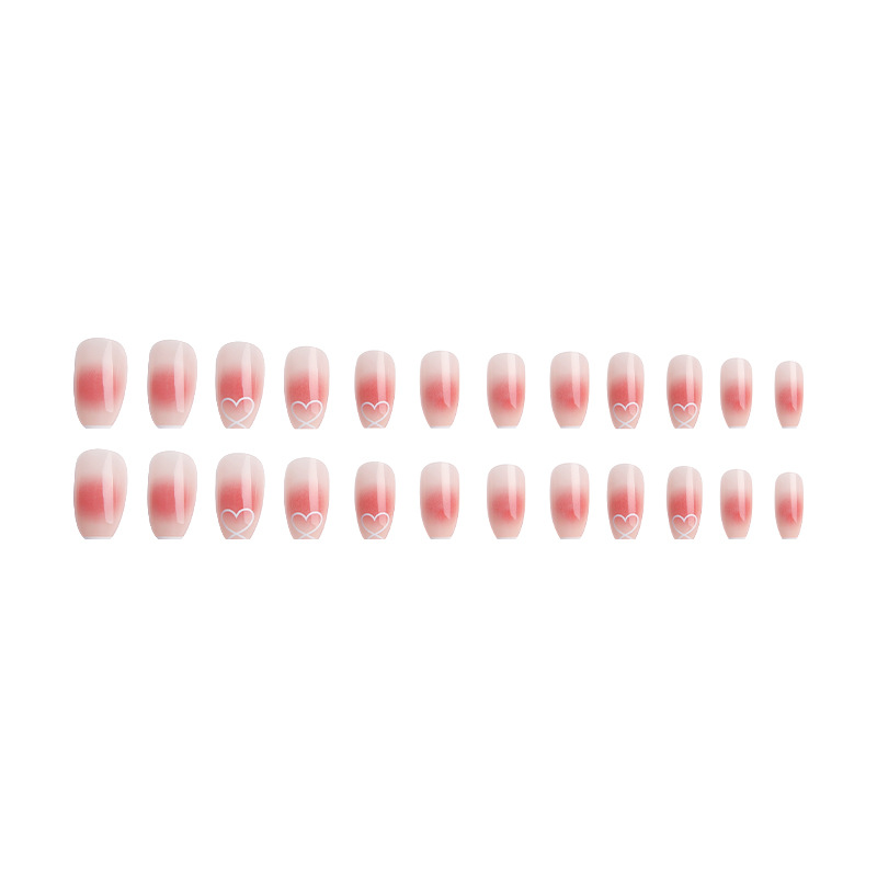 Title 2, Gradient Blush Nail Art Fingertip Love Wear Det...