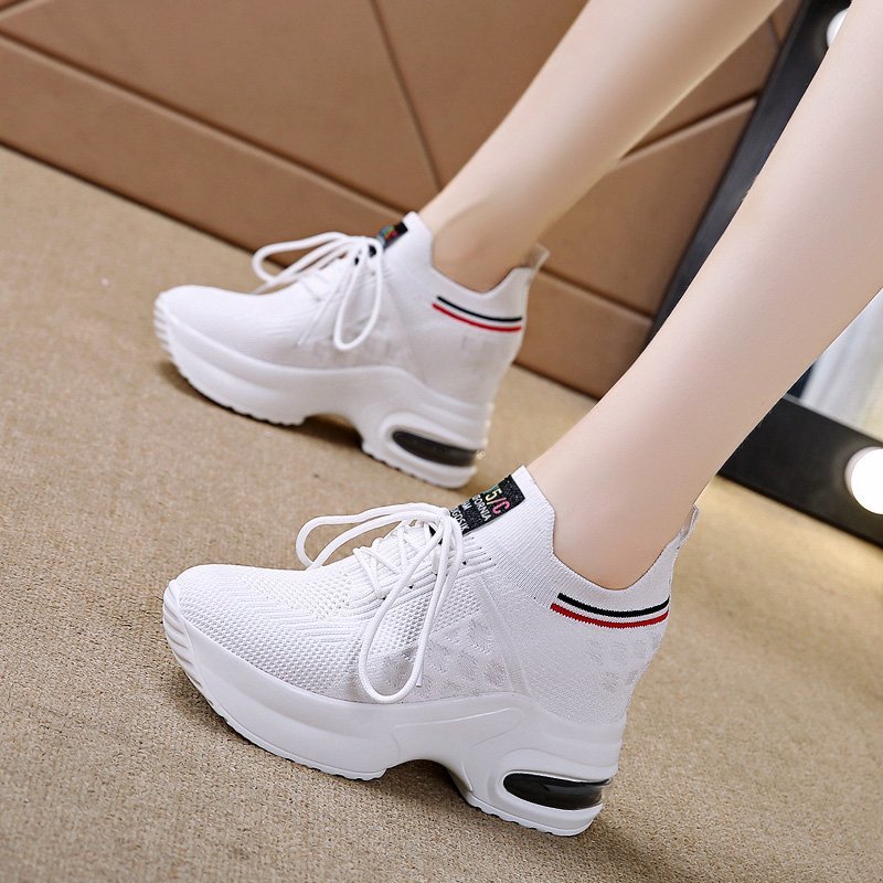 Mesh Thick-soled Casual Slim Wedge Shoes