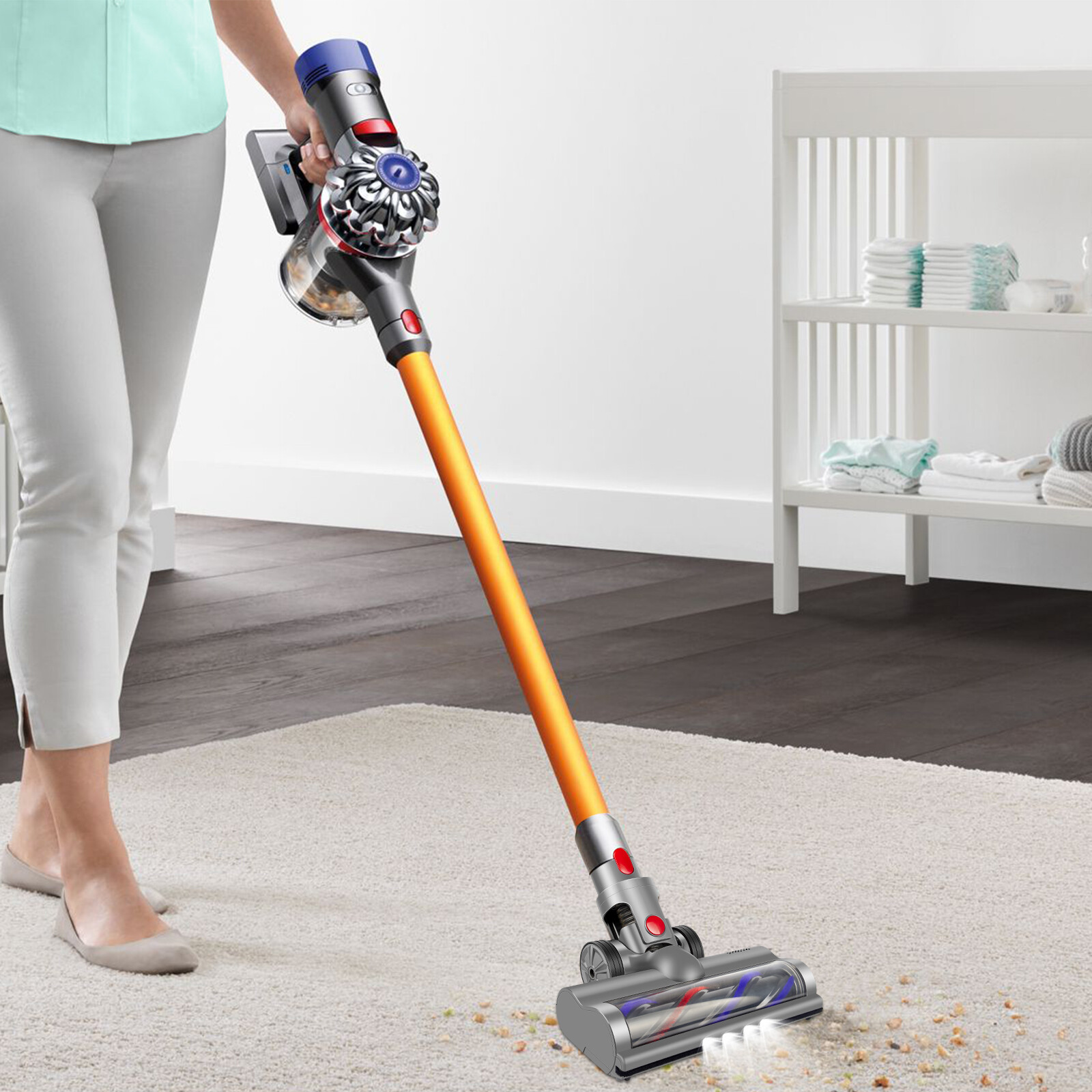 Vacuum Brush Head Soft Roller Motorhead, For V7 V8 V10 V11 V15 Cordless Carbon — image 4