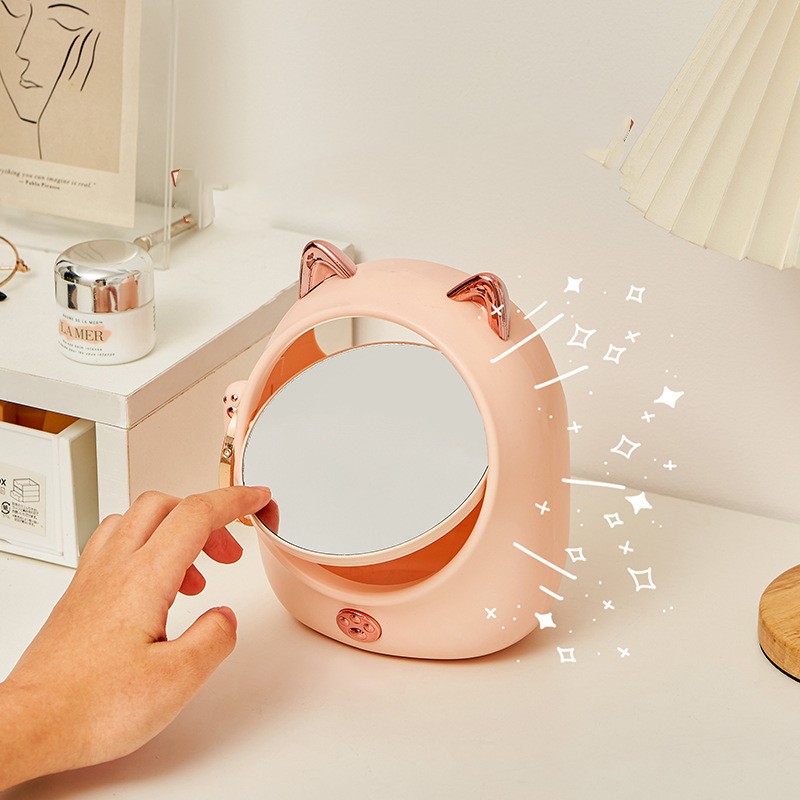 Cartoon Maneki-neko Student Desktop Makeup Mirror