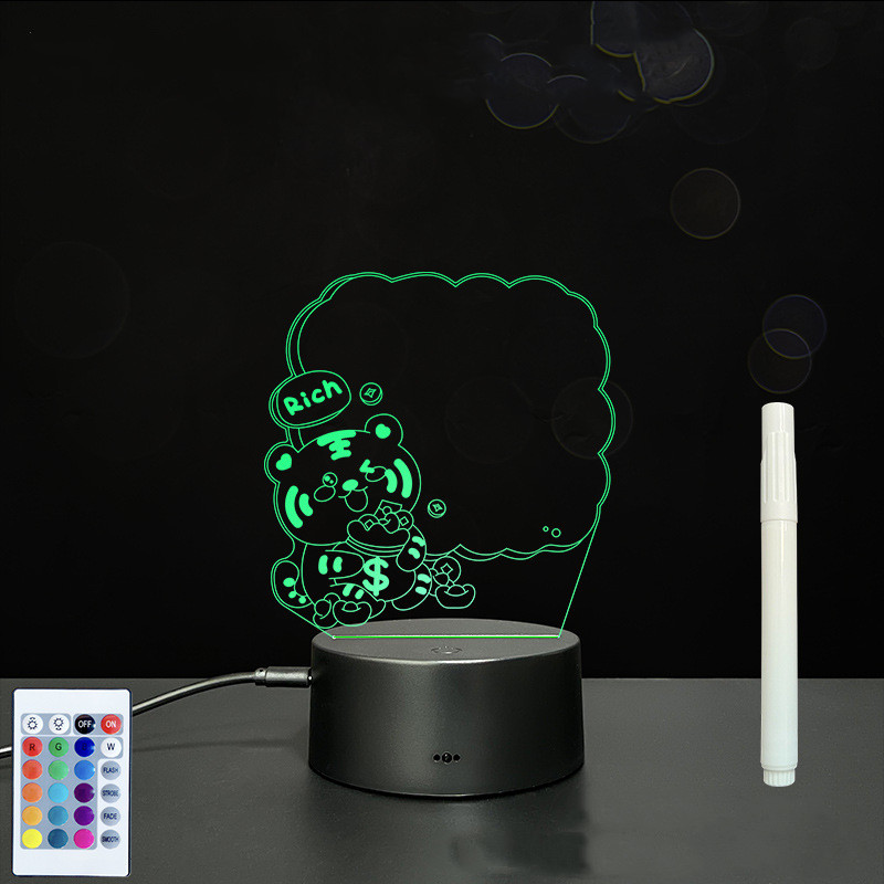 3D Acrylic Board Handwriting Message Board LED Light - Image 63