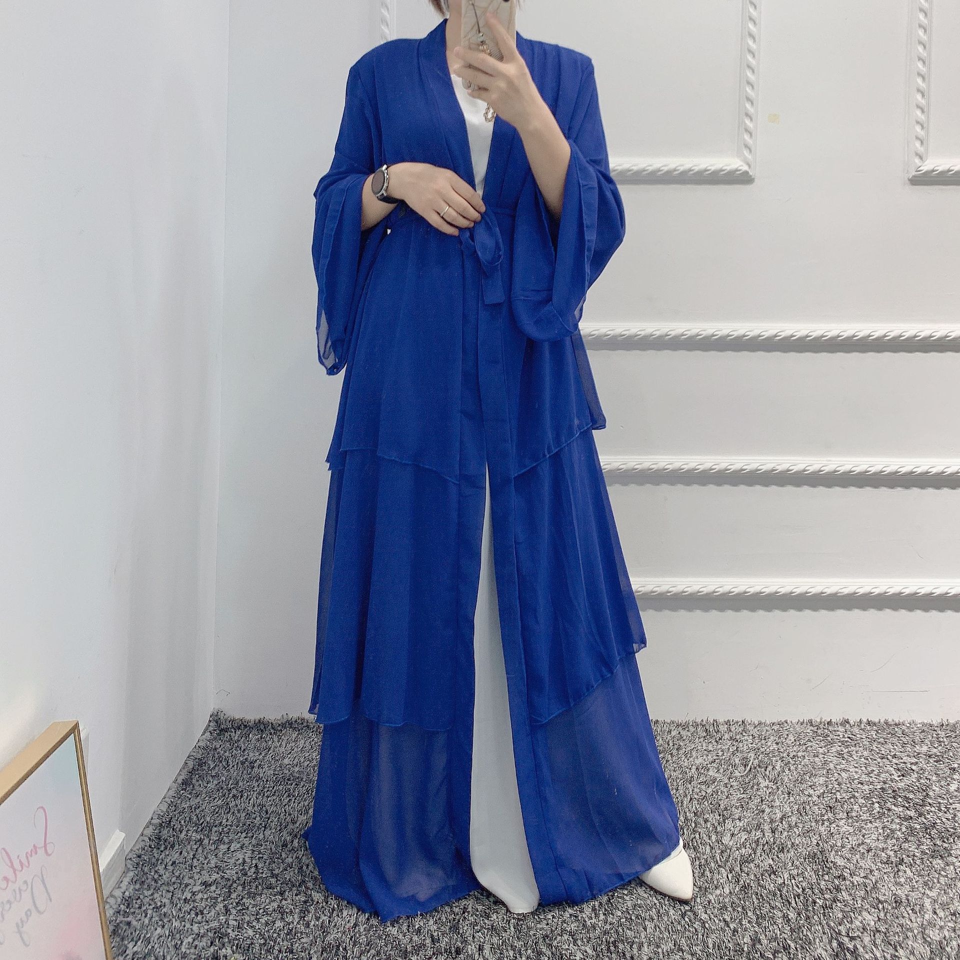 Pearl Chiffon Flowy Maxi Dress, picture 12 of 12
