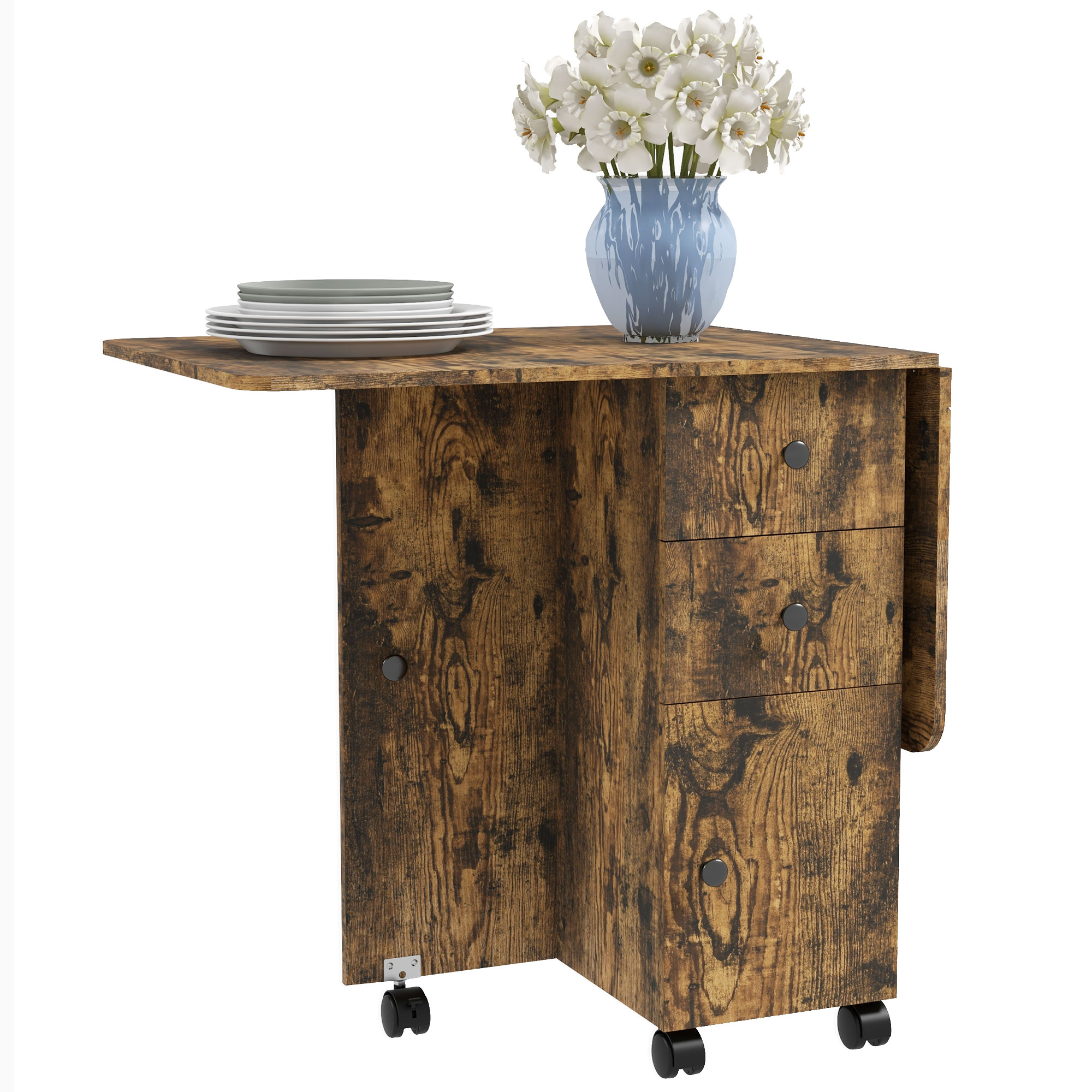 Storage Six Person Folding Dining Table — image 5