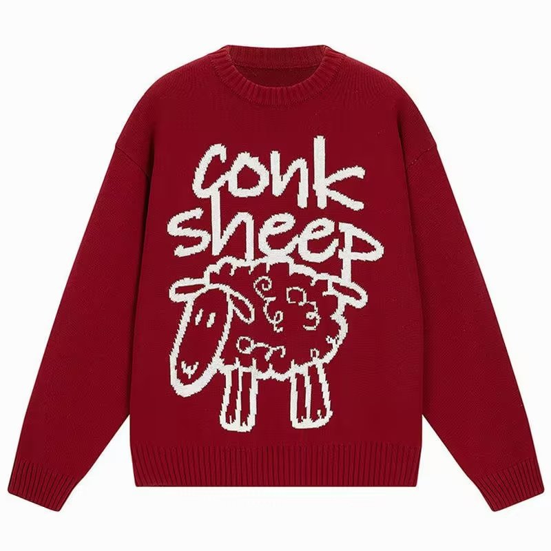 Pure Sheep Print Sweater Man