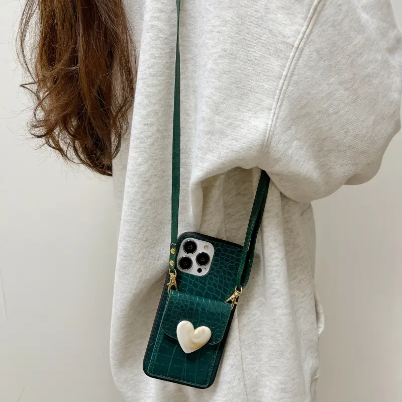 Pattern Card Bag Cross Body Mobile Phone Case