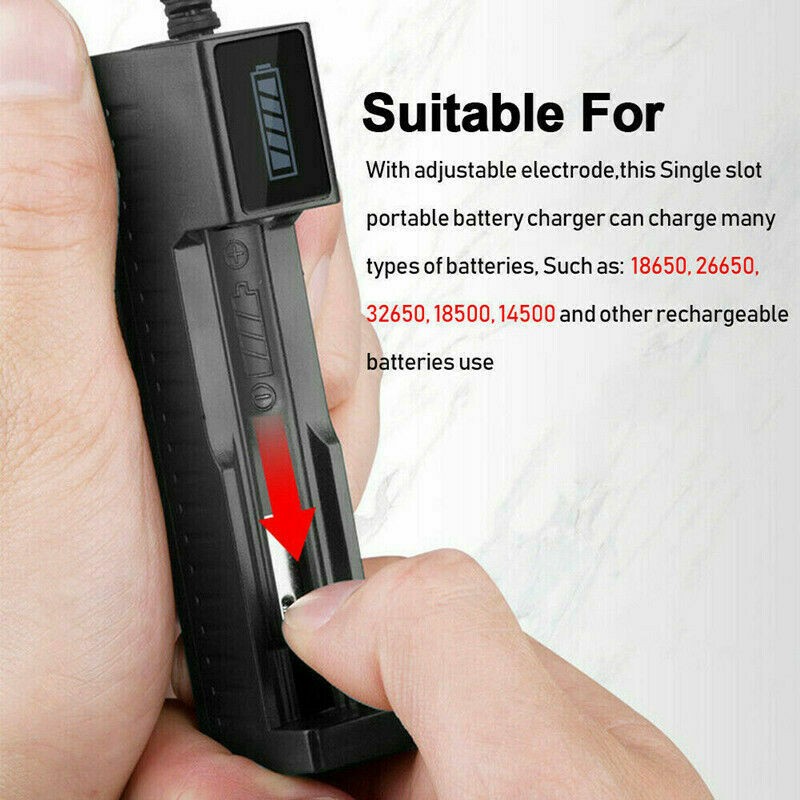 Li-ion Battery Charger 3000mAh 3.7V Rechargeable Batteries USB Charger For... 3