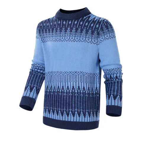 Men's Crewneck Pullover Sweater Unisex Fair Isle Long Sleeve