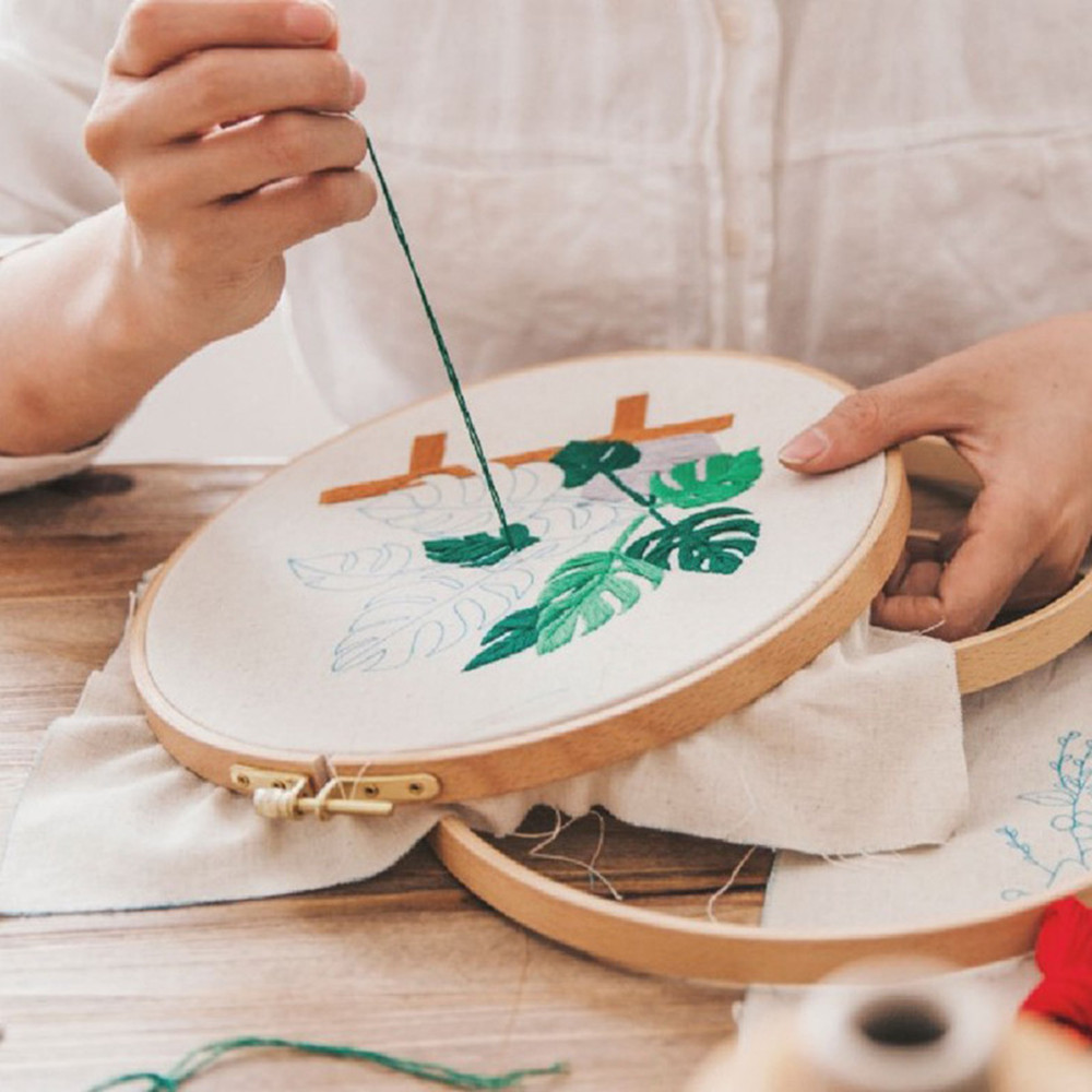 Embroidery Diy Material Bag Plant Simple Living Room — image 1