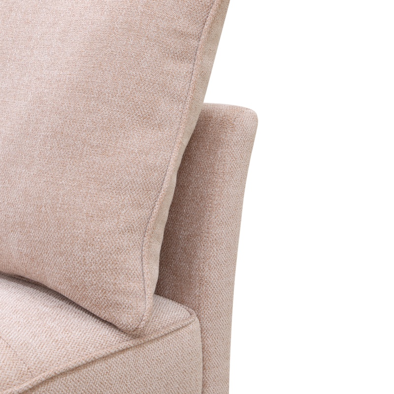 Pickup Only--Pink Sackcloth Living Room Sofabed