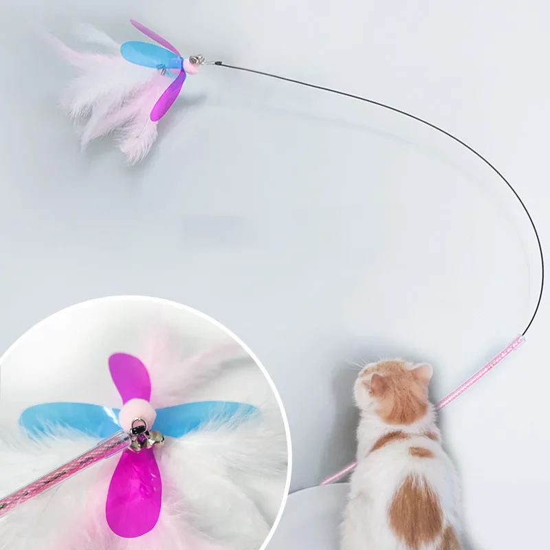 Fairy Feather Retractable Large Fluffy Funny Cat Toy