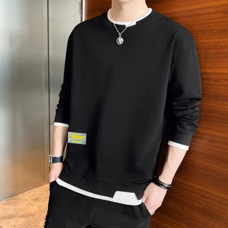 Korean Style Youth Student Round Neck Stretch Sweater