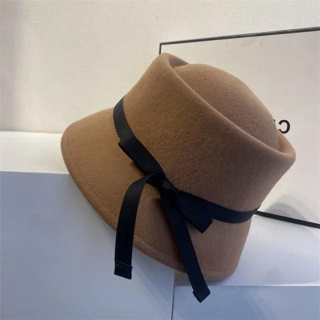 Full Woolen Woolen Fashion Simple Fisherman Hat To Keep Warm In Winter Khaki - Shop at LoveMi