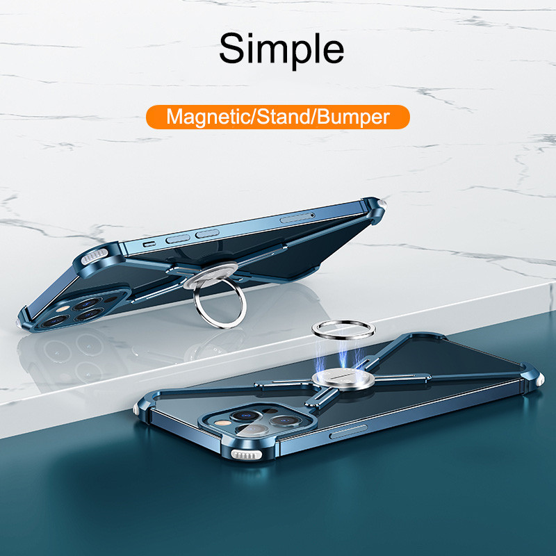 Compatible with , X-Shape Strong Holder Cover Metal Airbag Heat Dissipation Creative Mobile Phone Protective Cover - Image 4