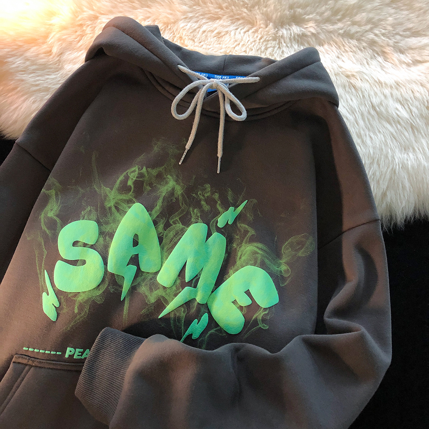 Niche Cute Hooded Winter Fleece Thickened Couple Jacket