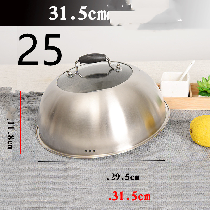 Title 12, Stainless Steel Heightened Round Household Wok ...