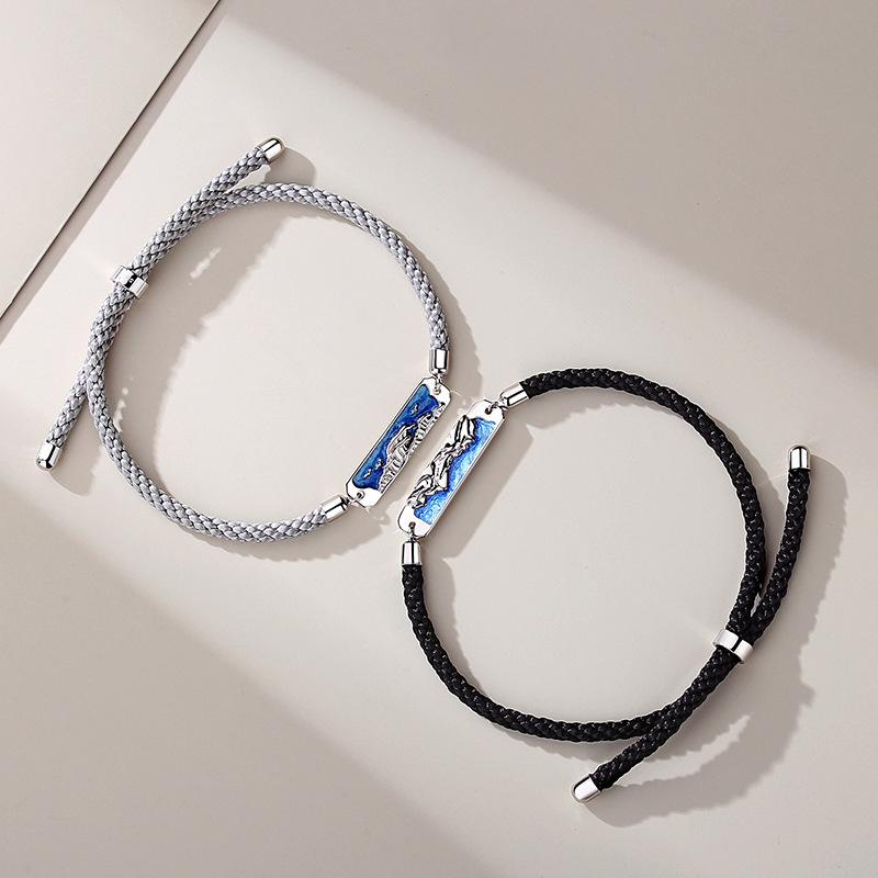Eachother Couple Hand Rope Creative Niche Ins Design Bracelet
