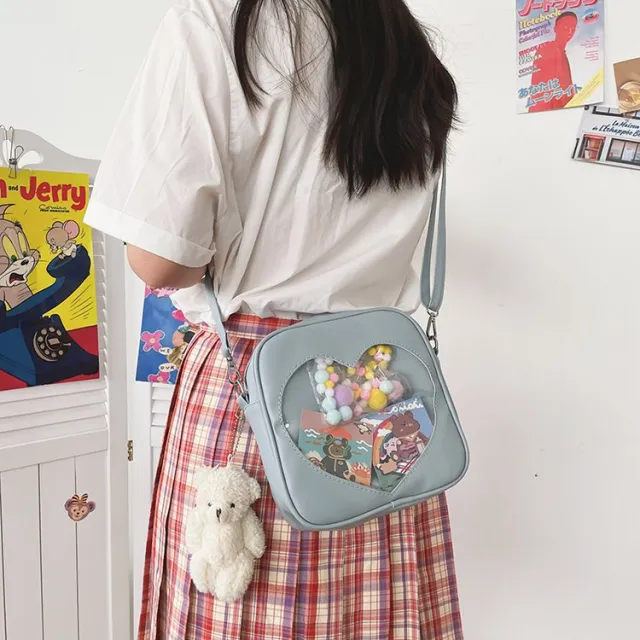 Crossbody Pain Bag Ins Soft Girl Cute Shoulder Bag Blue - Shop at LoveMi