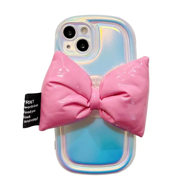 Anti-fall Laser Big Bow Girl Mobile Phone Case