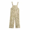 Flower Print Overalls