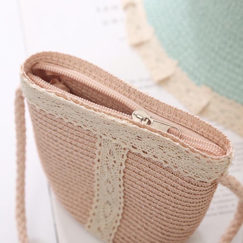 Summer Beach Sunshade Parent-Child Big Brim Straw Hat Bag Set