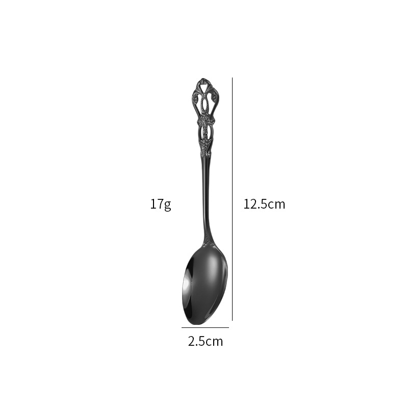 Small black spoon