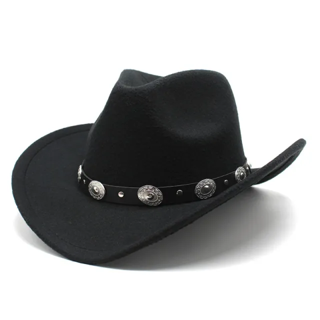 Minority Style Woolen Western Cowboy Hats Men's And Women's Couple Hats Green - Shop at LoveMi