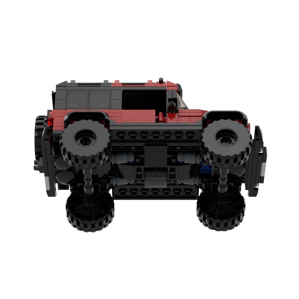 405PCS Red SUV Car Toy Building Set,Off-Road Car Building Bricks Building Blocks,DIY Vehicles For Kids And Adults