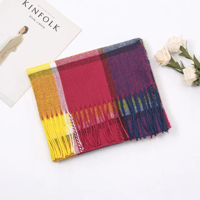 New Autumn And Winter Cashmere Plaid Scarf 10Color - Shop at LoveMi