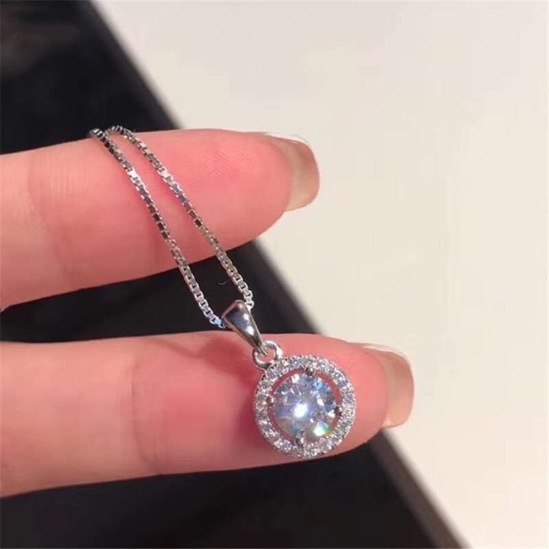 925 Silver Sparkling Diamond Set Earrings Necklace Ring Set