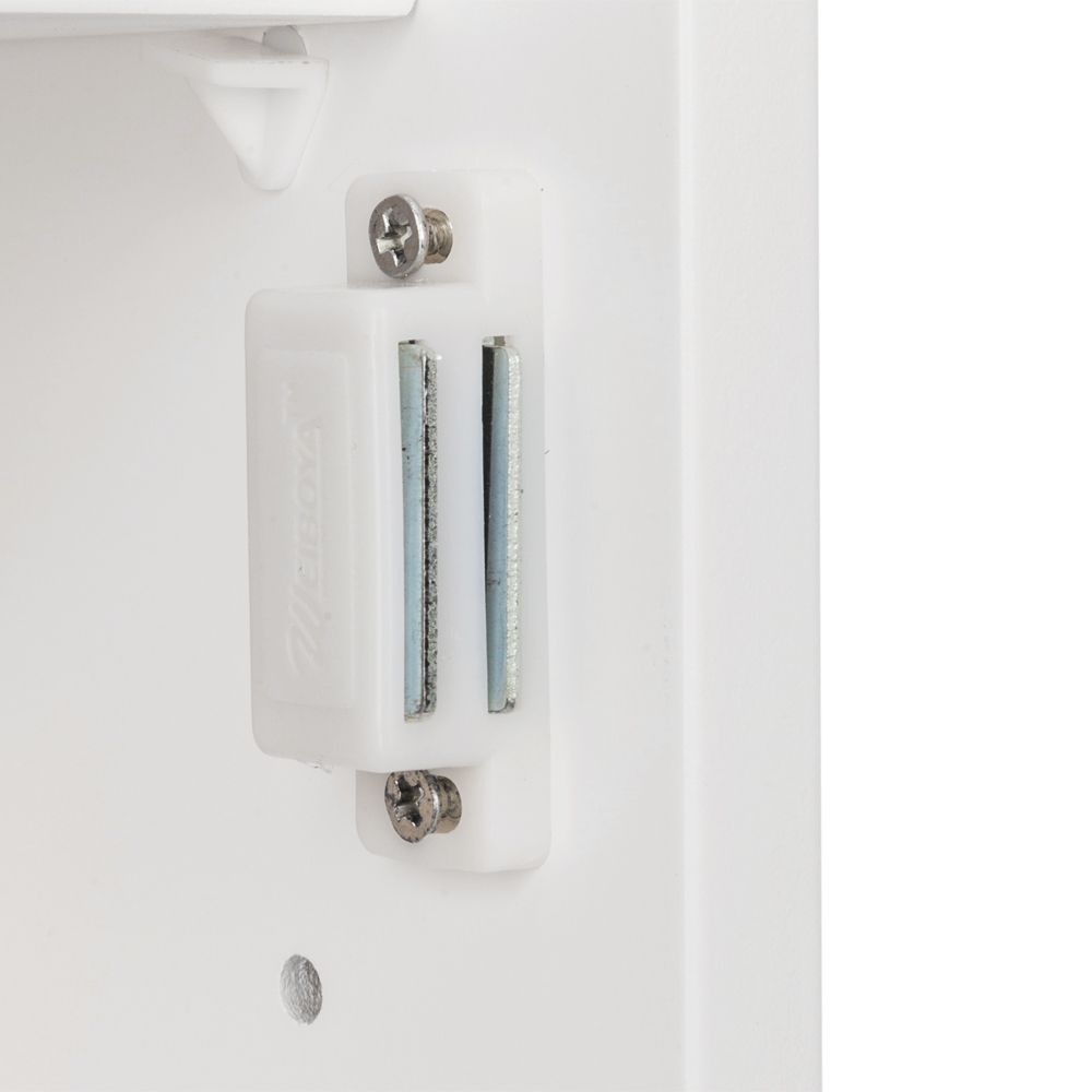 Single Door Mirror Indoor Bathroom Wall Mounted Cabinet Shelf White 12