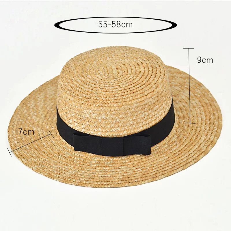 Women's Natural Fine Straw Straw Hat Handwoven