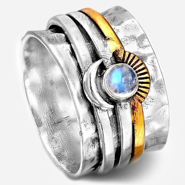 Ladies Versatile Ring Alloy Set Sapphire Jewelry