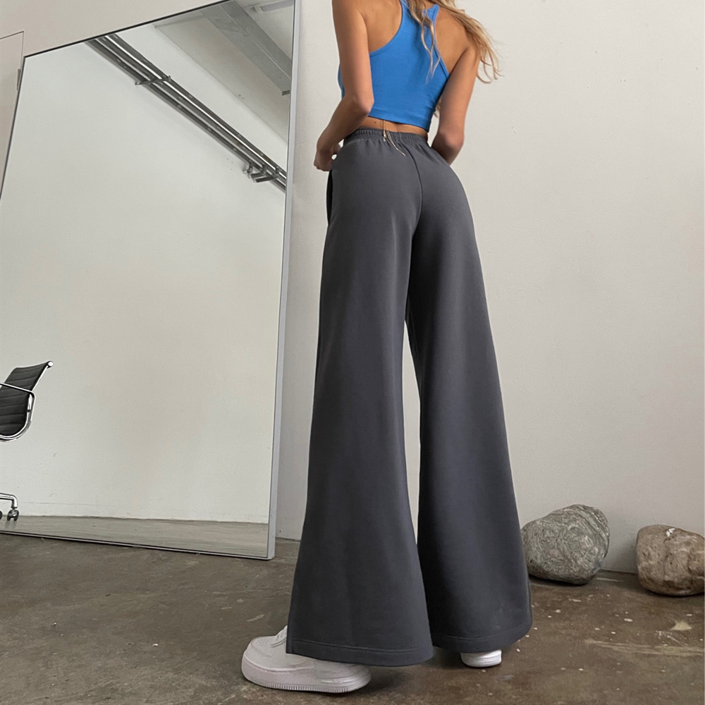 Title 8, Dames Fashion Losse Straight Fit Wide Leg Broek...