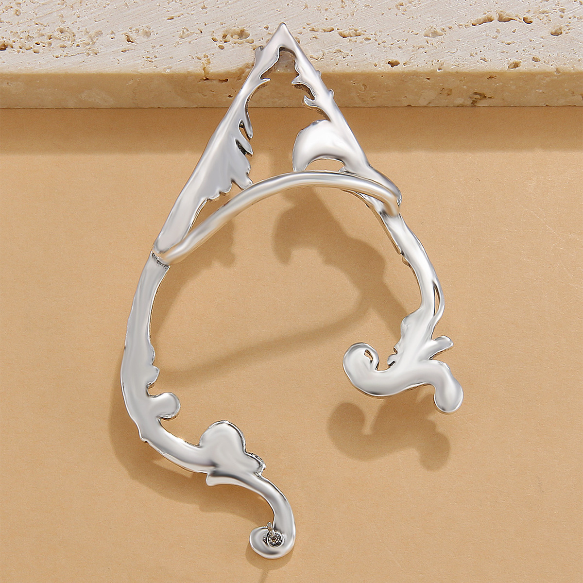 Retro Elf Pierced Ear Clip Single Niche