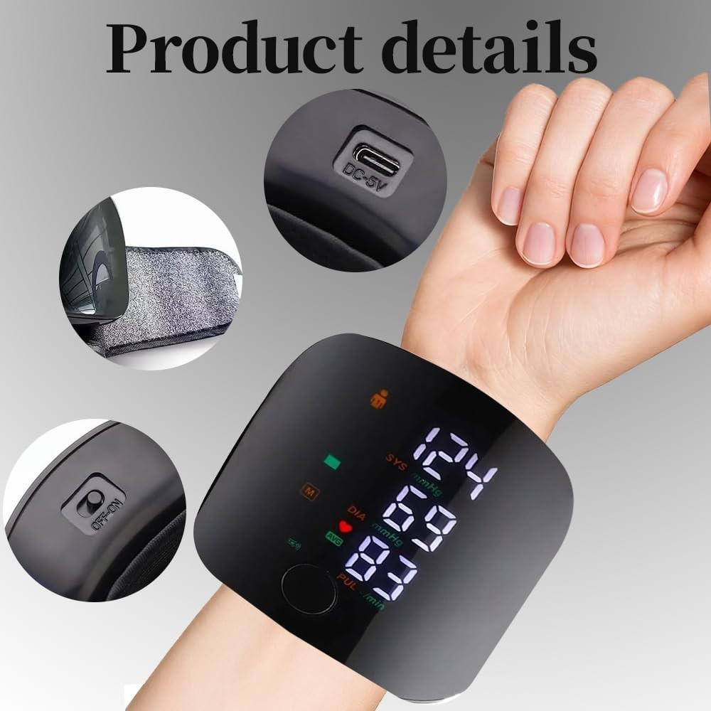 BP Monitor - Digital Blood Pressure Machine  Accurate Portable Health Monitor