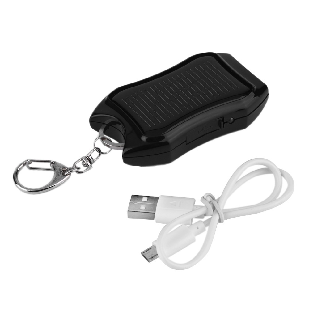 Solar Mobile Phone Power Bank Flashlight Keychain Power - Image 3