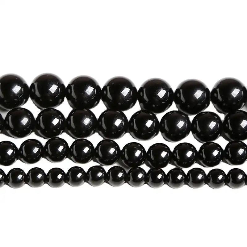 Bracelet Wear Beads Semi-finished Tourmaline Round Beads