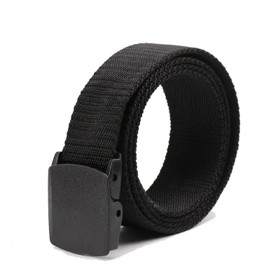 Men's Plastic Buckle Men's And Women's Canvas Belt